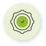 gear and check mark icon